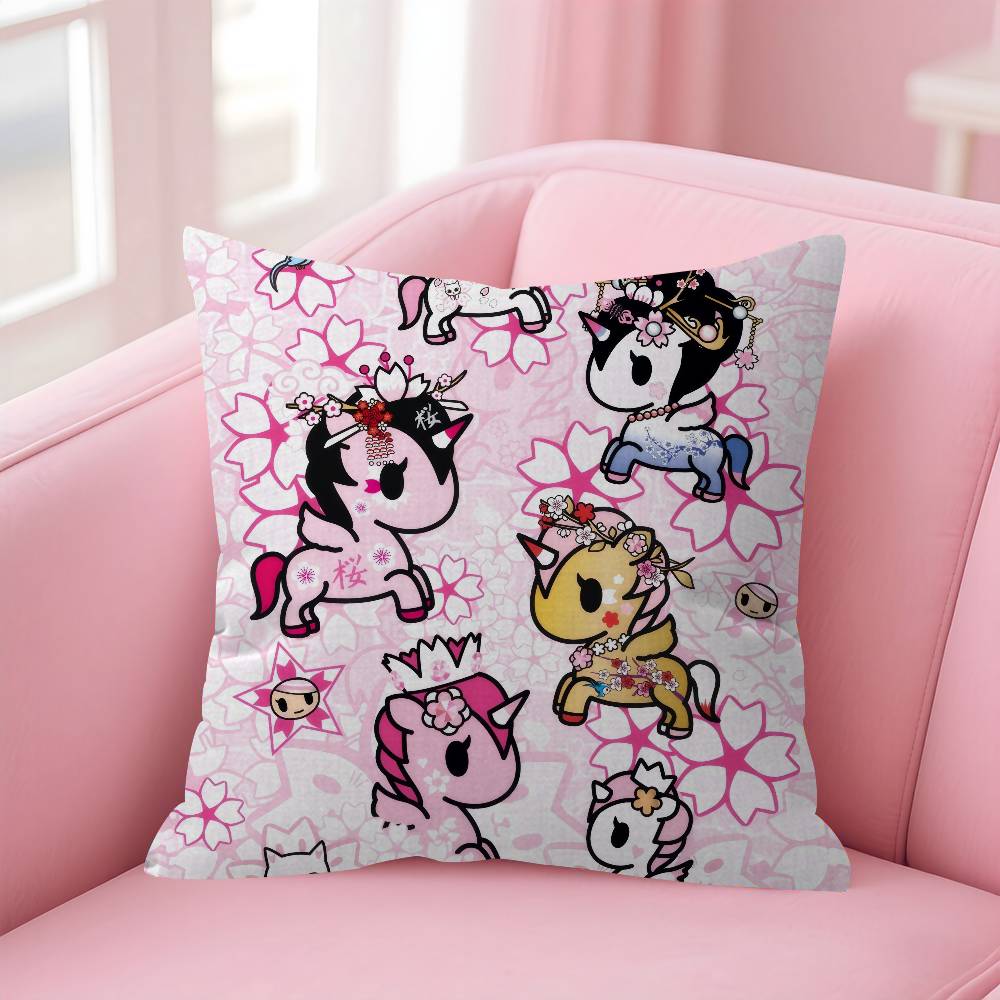 Japan Tokidoki Cartoon   Stitch Lucky Dragon Pillow Cover Sofa Cushion Cover Home Room Decoration Children Gift