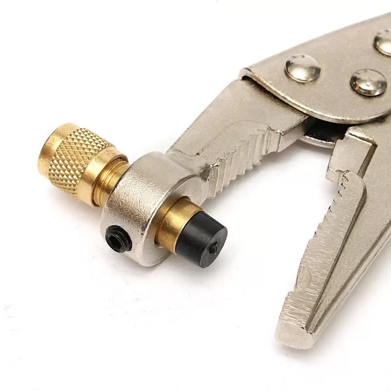 Refrigerant Recovery Clamp for AC Tube Locking - Steel Pliers Tool for Refrigeration Repair & Welding (Durable, Precision Fit)