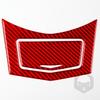 2Pcs Red Carbon Fiber Console Starage Box Cover Trim For Cadillac ATS ATSL 13-19
