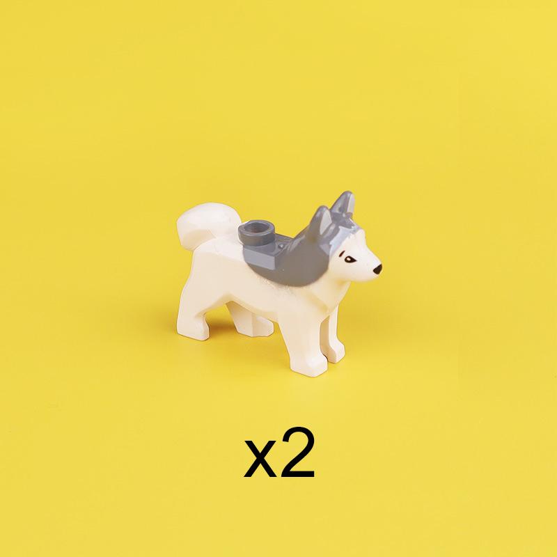 MOC Stadt Mini Süßes Tier Bär Schaf Ziege Huhn Hund Schwein Familie Bauernhof Bausteine Zubehör Kinderspielzeug Weihnachtsgeschenk
