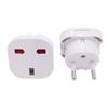 Europe European Wall Socket Travel Adapter Socket Plug Outlet Connector UK To EU Converter