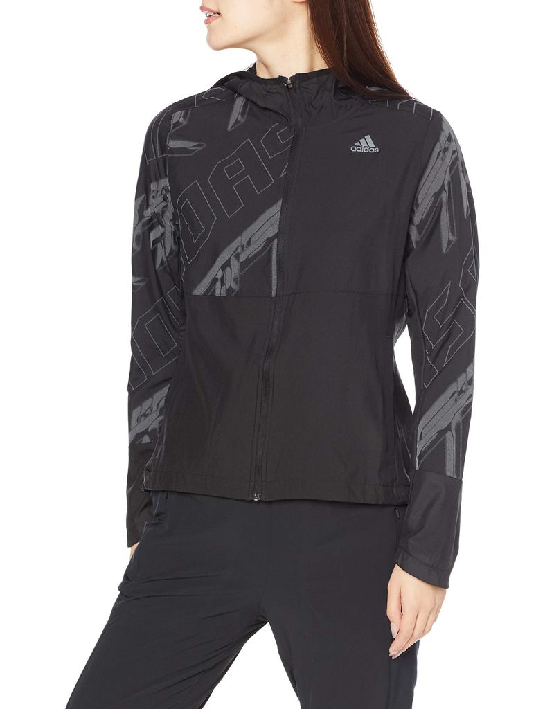 Adidas Own the Run Reflexní Stříbrná Velikost na japonskou velikost Dámská Bunda, IPF33, Černá/Reflexní (FS9842), J/S (ekvivalent S)