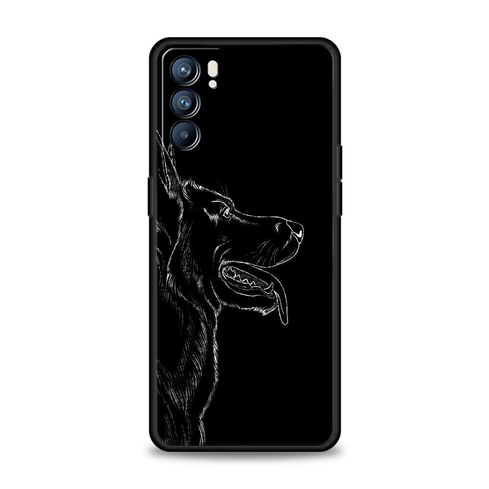 Phone Case For Oppo Reno13 Reno12 Reno11 F Reno10 Pro A54 A53 A95 A76 A74 A57 A98 A80 A79 5G A78 4G Cover German Shepherd Dog