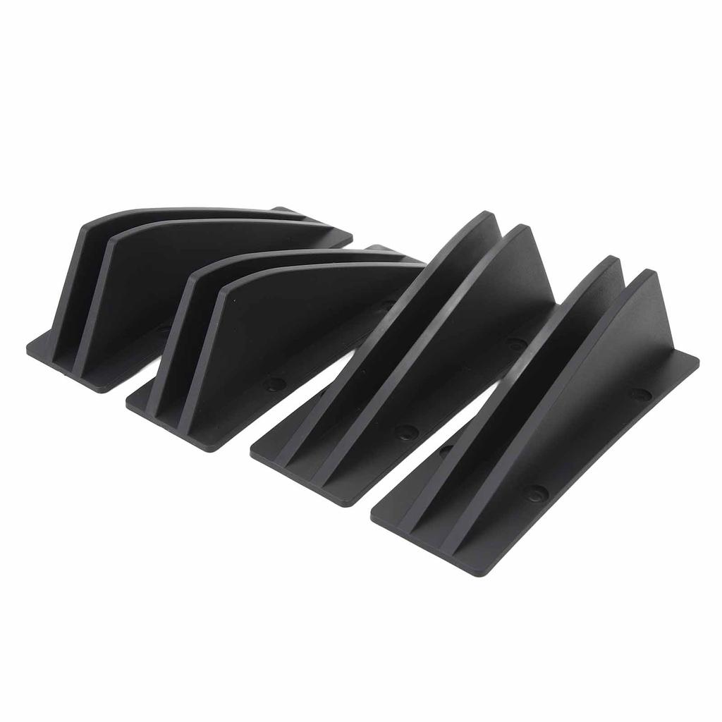 4PCS Car Rear Lower Spoiler Sporty Universal Rear Bumper Chassis Diffuser Lip Wing Splitter for 1 Series E90 E91 Black