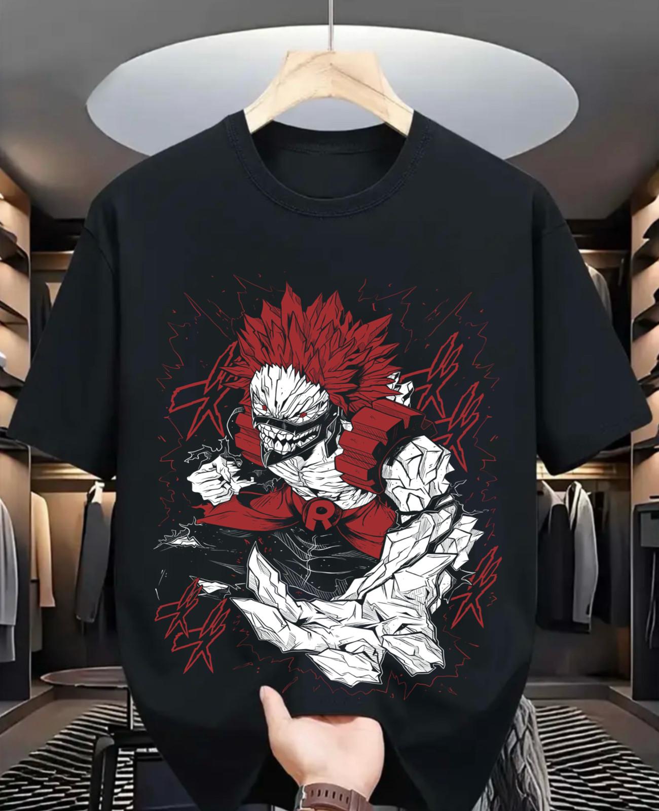 Eijiro Kirishima Eijiro My Hero, Red Riot, Boku no Hero, BNHA, новая рубашка унисекс M