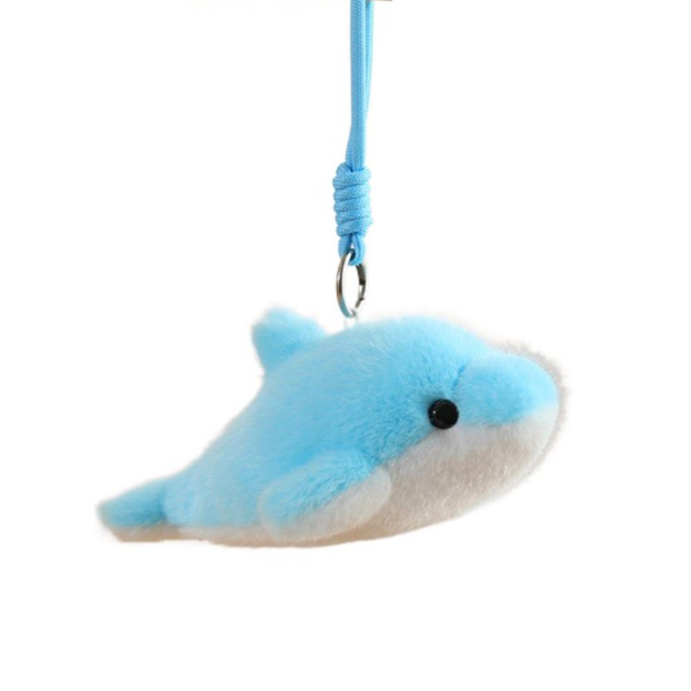 Ocean Animal Dolphin Plush Doll Keychain Plush Doll Key Rings  Kids Birthday Christmas