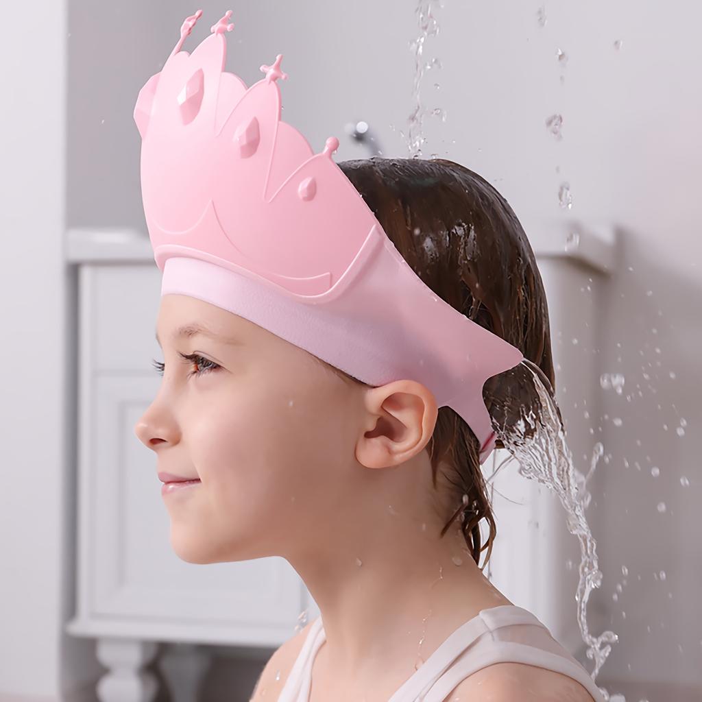 Bonnet de douche pour enfants avec protection auditive - Bonnet de bain imperméable et réglable pour plus de sécurité et de confort - Cadeau idéal pour Thanksgiving, Halloween et Pâques