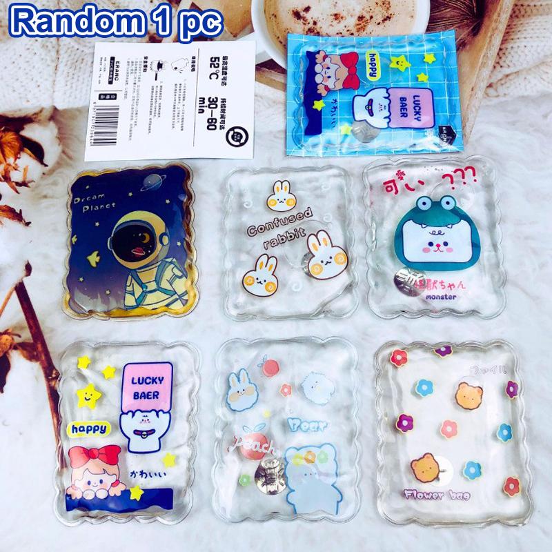 Mini Winter Hand Warmer Instant Heating Cute Gel Hand Warmer Portable Snap Click Pocket Heater Reusable Home Office Outdoor