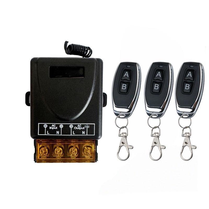 High Power 220V Wireless Remote Control Switch for Water Pumps, Irrigation, Fans, Smoke Extractors, and Sprayers.