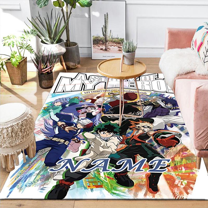 Custom 1Pc Heroic Battle Deku Vs Bakugo Rug Office Carpet Indoor Outdoor Entrance Doormat Nonslip Soft And Comfortable Living Room D2915112