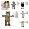 Water Hot Bottle With Plush Cover Soft Fluffy Monkey Unicorn Rubber Hand Warmer