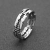 Mens Razor Blade Ring Punk Simple 316L Stainless Steel Couple Rings for Men Women Fashion Jewelry Accessories