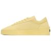 Leather Low Top Lace Up Sneakers Unisex Sneakers Yellow FG880-101FLT-741