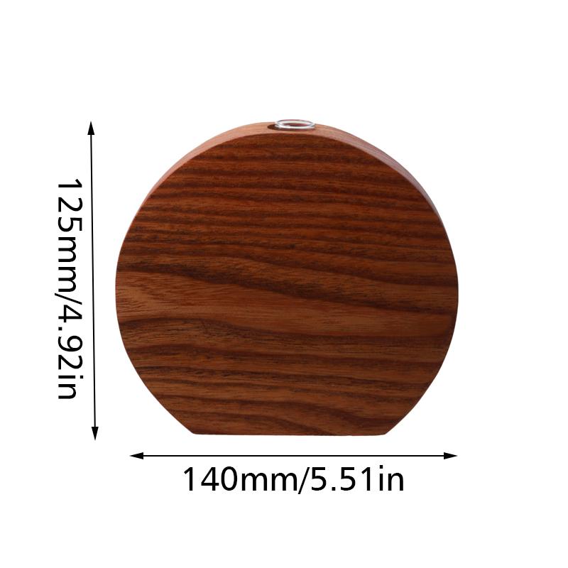 1/2pcs Desktop Ornaments Photography Prop Round Retro Flower Ware Home Decoration Wood Flower Utensils Creative 2 styles