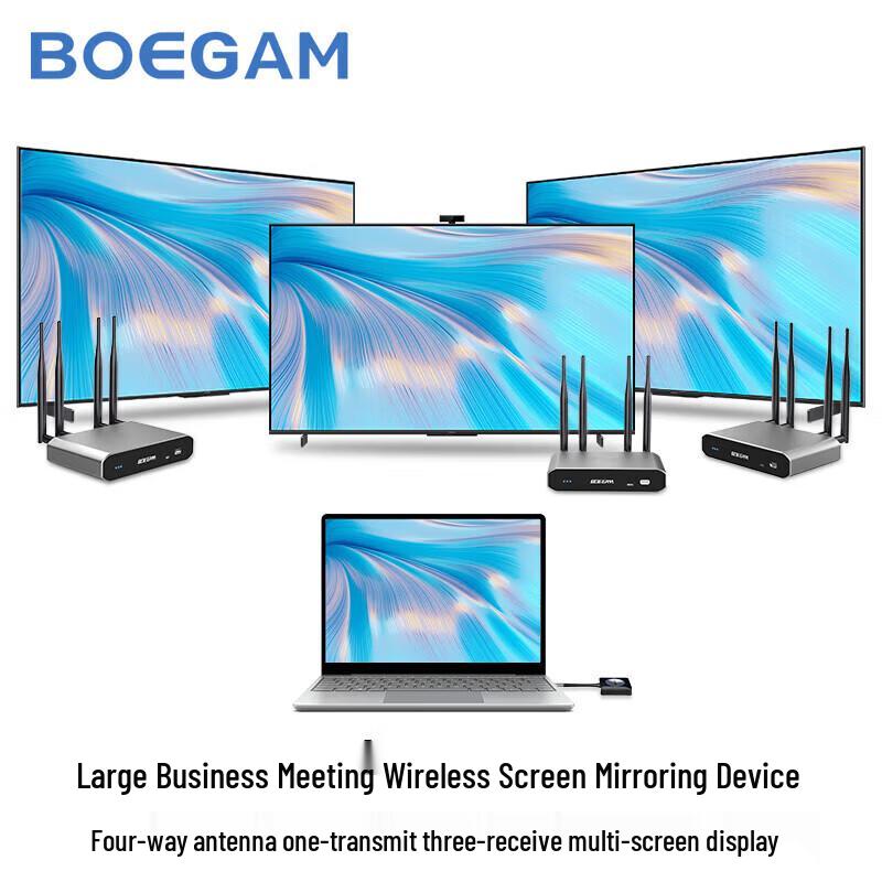 BOEGAM Long-Range Wireless Screen Mirroring Kit