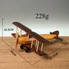 Modellino di Aereo Retro in Legno Fatto a Mano Vintage Decorazione da Scrivania Creativa Ornamenti Artigianali in Legno Unici per Interni Casa Ufficio