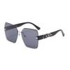 Trendy Unisex Retro Frameless Cut-Edge Sunglasses with Large UV Protective Lenses