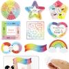 Anxiety Sensory Stickers Textured Calm Stickers Tactile Rough Textured Stickers for Relieve Adults Kids Teens Fidgets Stress
