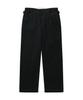 Pilpeu One-Tuck Herringbone Washed High Waist Pants (Black)