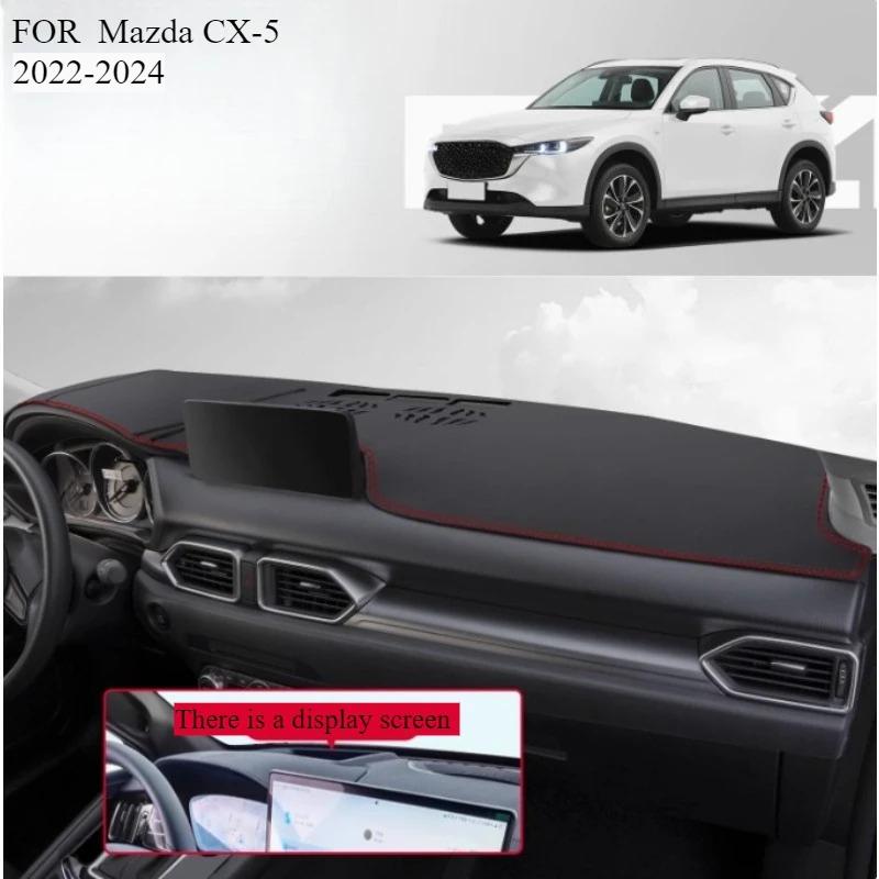 FOR Mazda CX-5 -2024Car Dash Mat Dashmat Dashboard Mat Cover Sun Shade Dash Board Cover Carpet Accessories