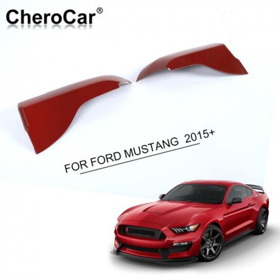 Red Inner Door Armrest Panel Cover Trim Decor Accessories For Ford Mustang 2015+