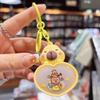 Glowing Capybara Night Light Keychain - Cute Cartoon Pendant