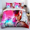 Street Fighter Retro Game Gamer Comforter Bedding Set,Duvet Cover Bed Set Quilt Cover Pillowc