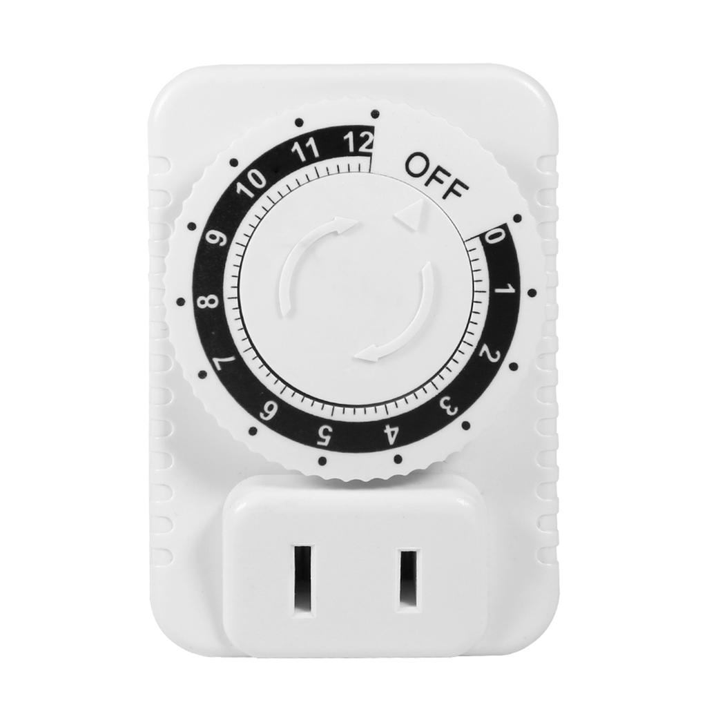 1Pc 12 Hour Electrical Mechanical Time Wall Plug   Digital Countdown Timer Socket Hot