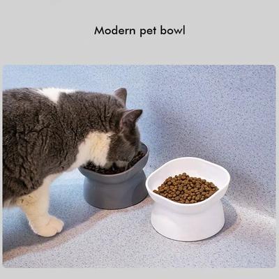Cat Bowl High Foot Dog Bowl Protect Cervical Vertebra Cat Pet Food Water Bowl Pet Feeding Cup Pet Feeder Bowls