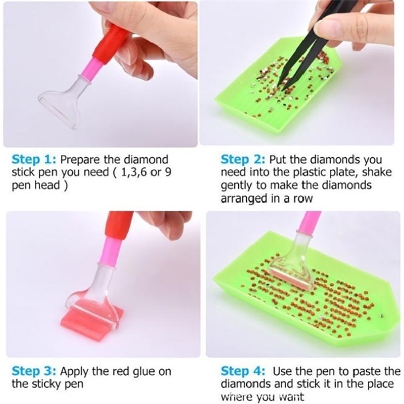 54/74/75/111Pcs 5D Diamond Painting Tool Accessories Diy Cross Stitch Tool Kit