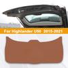 For Toyota Highlander U70 U50 U40 2009-2025 Car Boot Tailgate Kick Pad Leather Anti Kick Anti-dirty Trunk Door Mat Protection