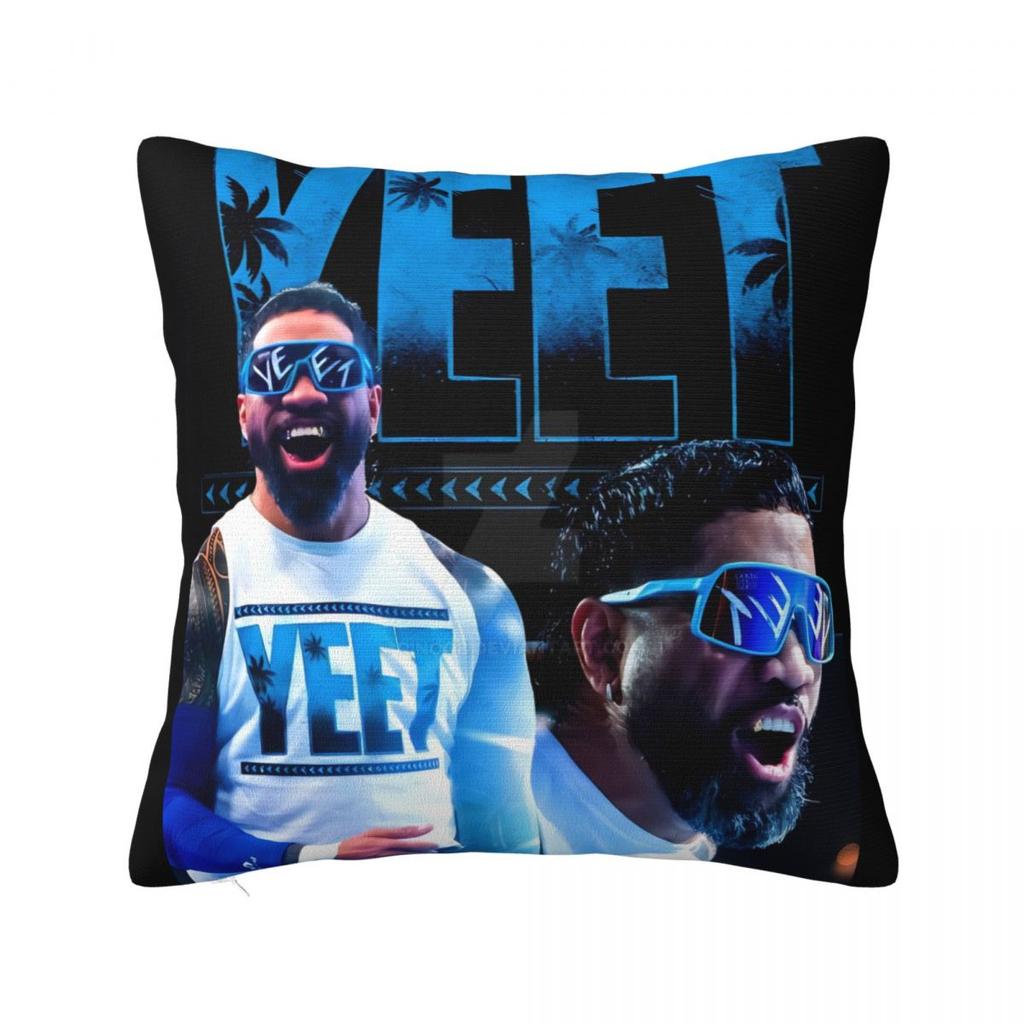 Jey Uso Yeet Wrestling Pillow Cover Morden Pillow Case Square Design Cushion Cover Pillowcases For Sofa Car Home Decor