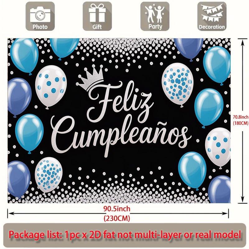 Party Backdrop Flat Feliz Cumpleaos Events Wedding Coming Ceremony Four Season Photo Booth Decor Front Door Decor Planners