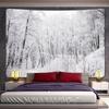 Forest Snow Christmas Tree Psychedelic Scene Home Decor Art Tapestry Bohemian Tarot Beautiful Room Wall