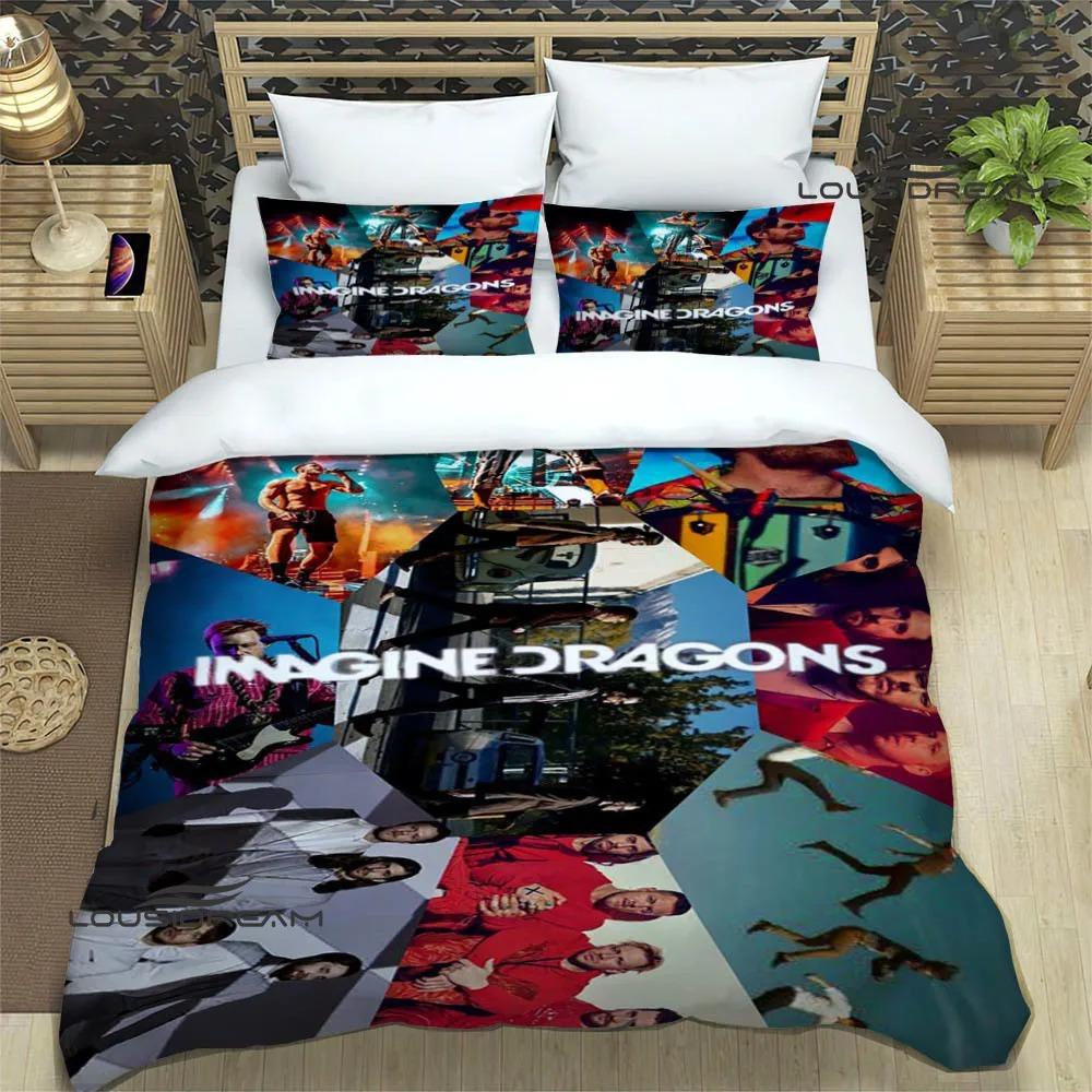 Rock Band Imagine Dragons Bedding Sets Exquisite Bed Supplies Set Duvet Cover Bed Comforter Luxury Birthday Gift Bedding Set