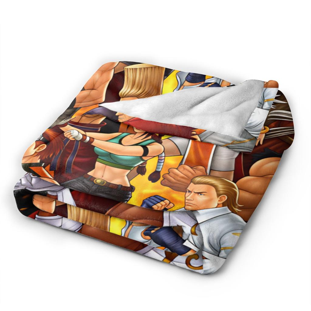 Super Soft Blanket Picnic Tekken Throw Blanket Flannel Bedspread For Couch Chair Aesthetic Sofa Bed Cover
