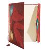 Lokta Bold Floral Notebook – Large (21x15cm) – 45 Leaves – Includes Bookmark – Ruby