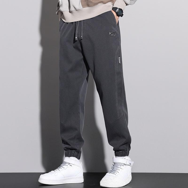 New Loose Sports Casual Pants Thin Comfortable Yoga Pants Slimming Mid-waist Fitness Pants Nine-point Men