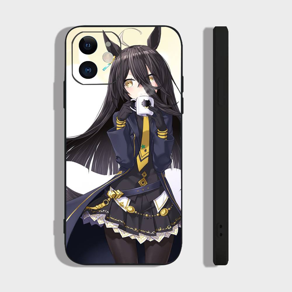 Manhattan Cafe Uma M-musume Anime Phone Case For IPhone 17 Air 16 15 14 13 Pro Max 11 12 Black Silicone Cover