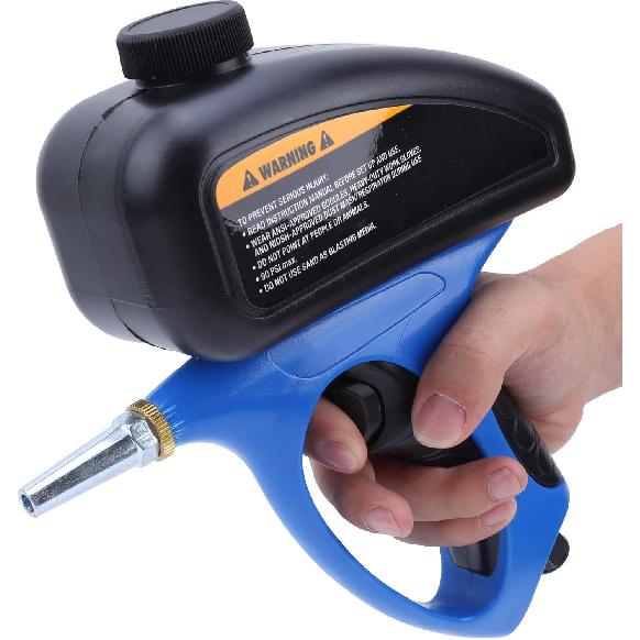 Sand Blaster, Portable Manual Sandblasting Gun Handheld Pneumatic Sandblaster Gun for Remove Paint Scale and Grime on Surfaces