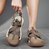 Summer Men Sandals Handmade Leather Hiking Outdoor Beach Shoes Fashion and Casual Sandals Men's Summer Shoes Sandals