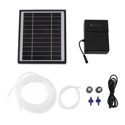 Split-Typ Luftpumpe Sauerstoffgerät Doppelluftloch DC Solarbetriebenes Luftpumpen-Kit für Innen-Wassertank