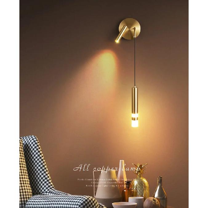 LED Wall Lamp Nordic Double Head Adjustable Wall Lights Creative Bedroom Bedside Reading Lamps Indoor Acrylic Home Decor Sconces