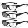 Men Women Trendy Photochromic Reading Glasses Ultralight Sports Presbyopia Eyewear Unisex Suqare Progressive Multifocal Glasses