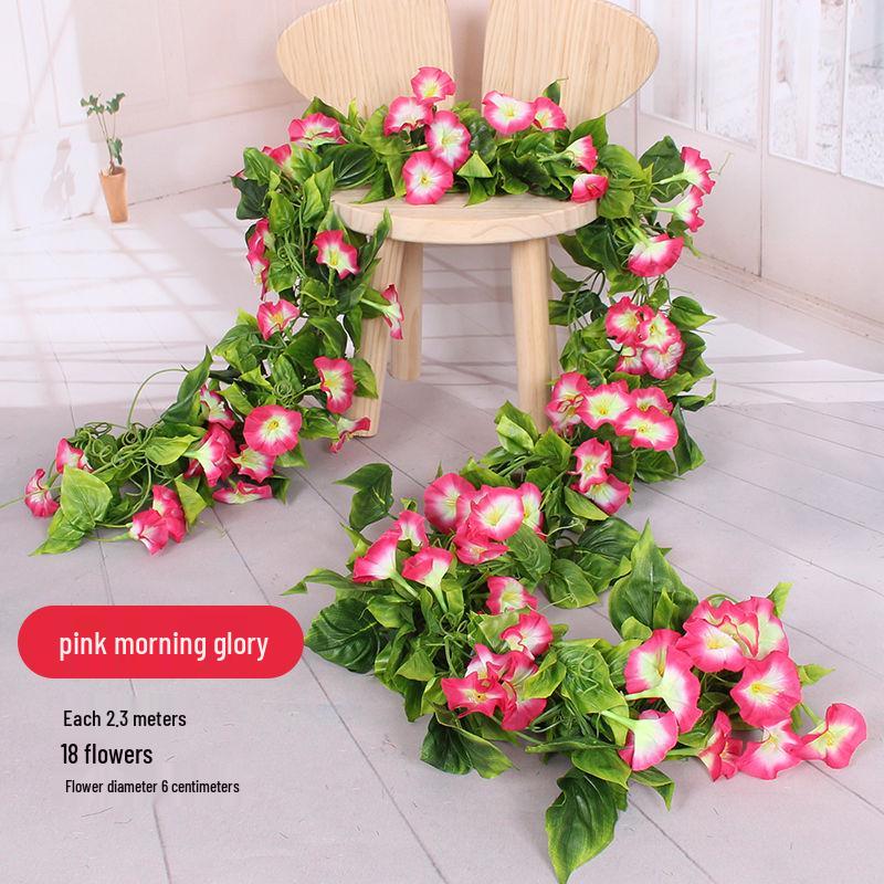 Artificial Rose Flower Vine for Balcony, Staircase, and Railings Decoration