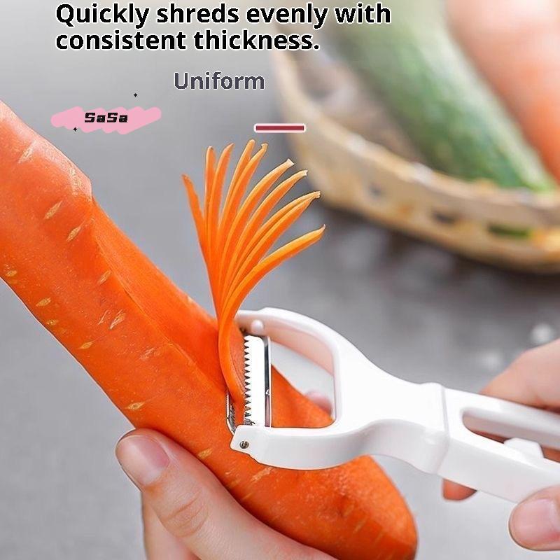 1PC Stainless Steel Manual Vegetable Grater - Carrot Potato Julienne Peeler Slicer Fruit Cutter - Home Kitchen Tool