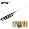5pcs Soft Jerk Baits 7.5cm Silicone Fishing Lure Soft Worm 1.8g Rubber Swimbait Artificial Lures for Pike Perch Carp Fishing