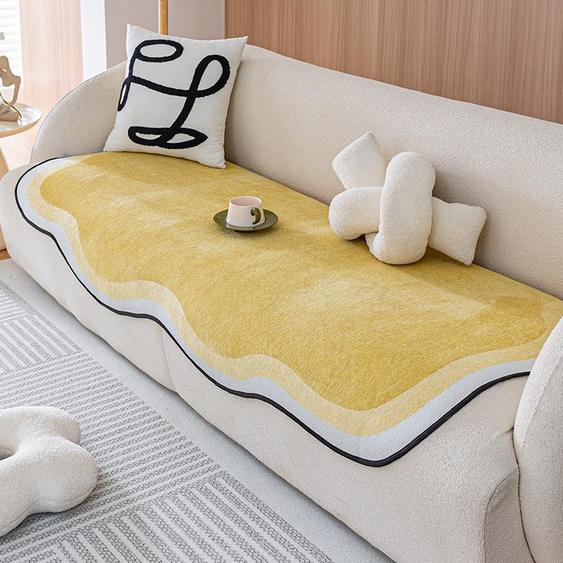 Cloud Mat Chenille Sofa Cushion Non-Slip All Wrapped Cover Cover Cover Cloth Four Seasons Bedroom Universal Seat Cushions