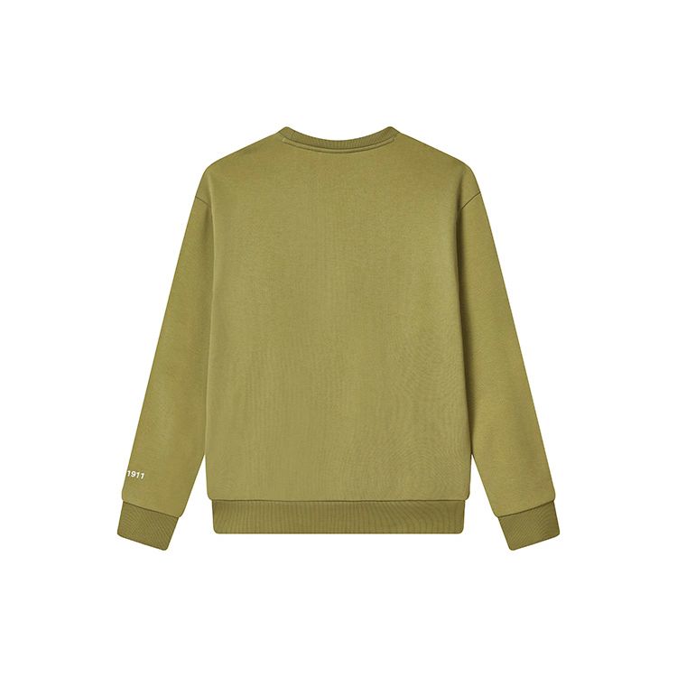 Fila Loose Fit Letter Logo Printed Knit Pullover Long Sleeve Sweatshirt Unisex Sweatshirt Refrigerator-Green F11U249201F-KK