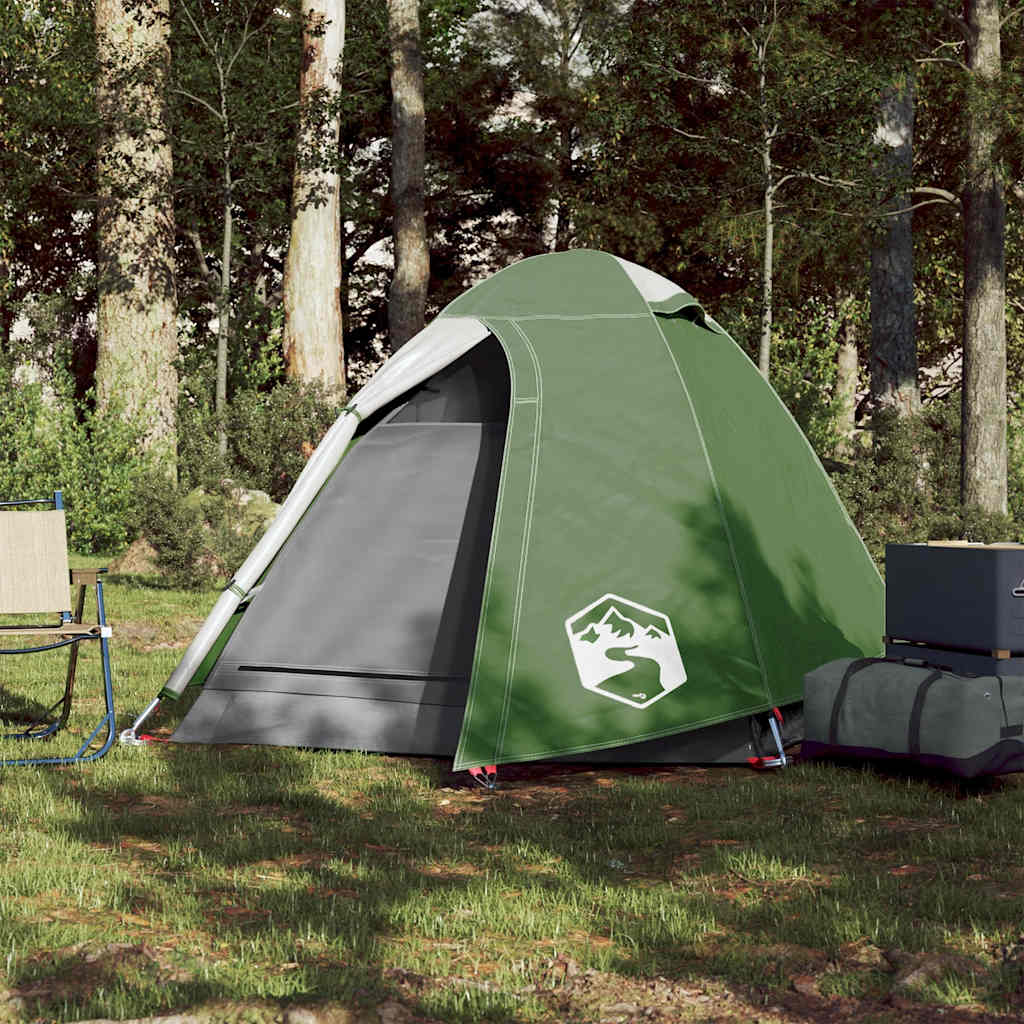 Vidaxl Tourist Tent, 2-Person, Dome, Green, Waterproof